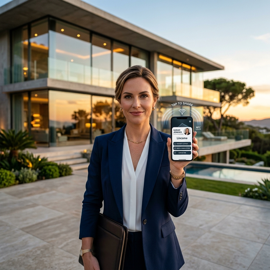 Real Estate Agents & Luxury Brokers Lincsme Digital Business Card